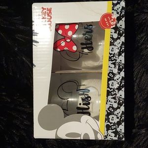 Mickey and Minnie stemless glasses